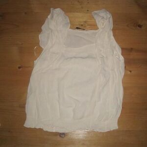 Oasis Cream Ruffled Blouse